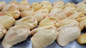 Lobe de foie gras d'oie (DÉPÔT DE 75$ REQUIS POUR RÉSERVER)